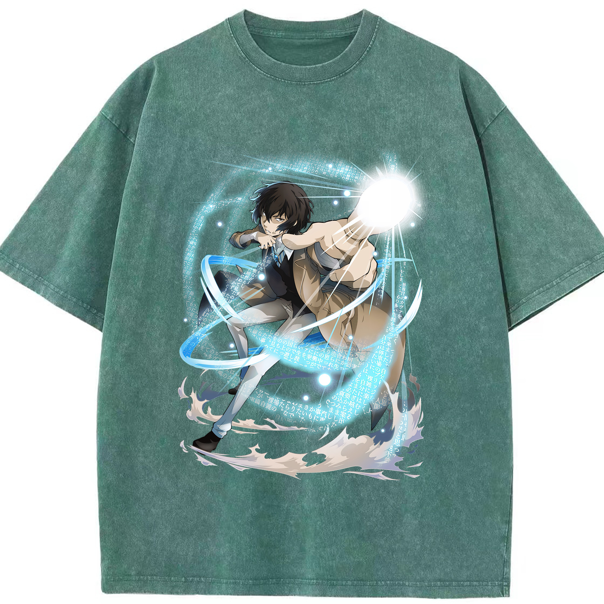 （画像用） 文豪ストレイドッグス Bungo Stray Dogs 綿100% ヴィンテージ風 半袖Tシャツ（フロントプリント）